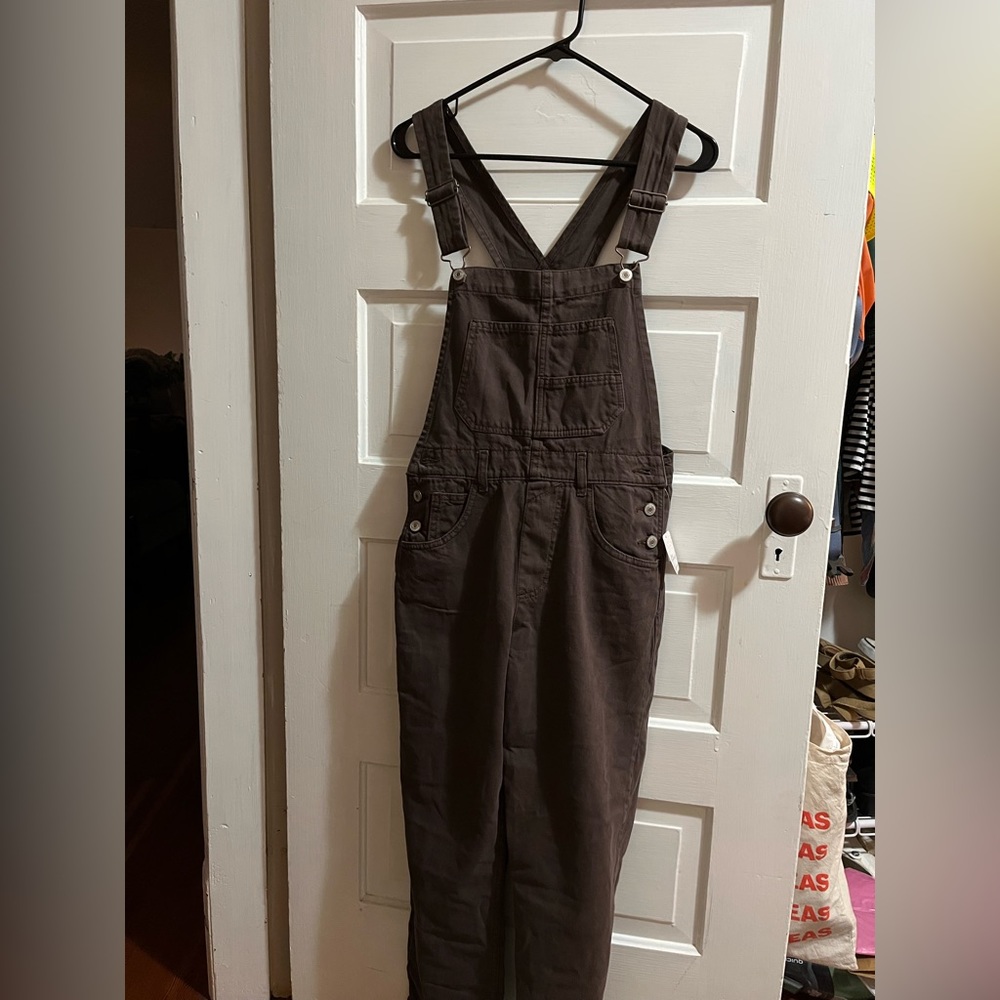 Free people Ziggy overalls, mocha | BRAND NEW